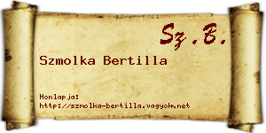 Szmolka Bertilla névjegykártya